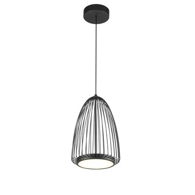 Suspension LED Smart en métal noir MANTRA
