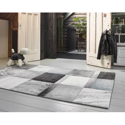 Tapis velours ras à motif carrés ,  MIRAGE WECON HOME