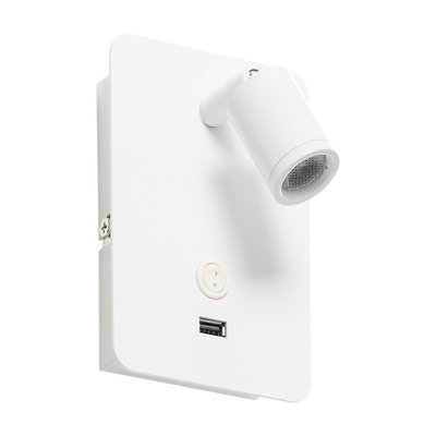 Applique Liseuse Blanche Livia Avec Port Usb MILLUMINE