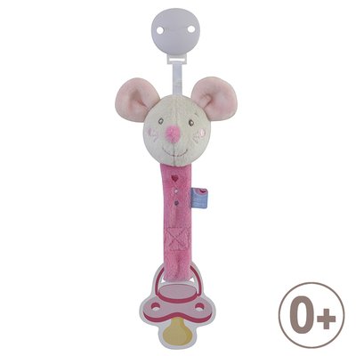 Attache tetine souris SUCRE D'ORGE