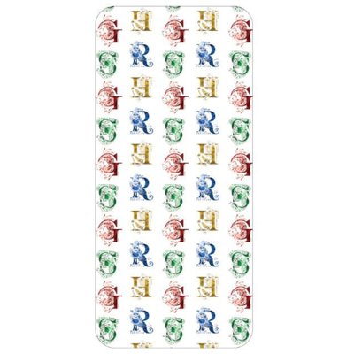 Drap Housse Enfant Coton Blanc Blasons HARRY POTTER