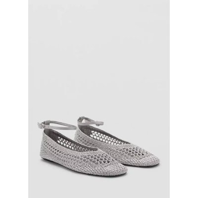 Ballerines en crochet avec bride MANGO