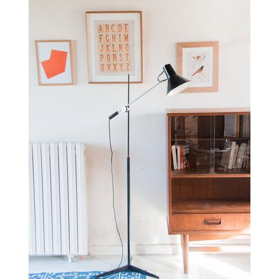 Lampadaire noir Julien N°44 - Bon état DEBONGOUT
