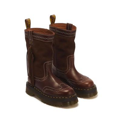 Bottes en cuir, Fringe Mid Pull On DR. MARTENS