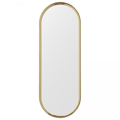 Miroir Mural Doré Angui Ovale Large H 108 X L 39 cm AYTM