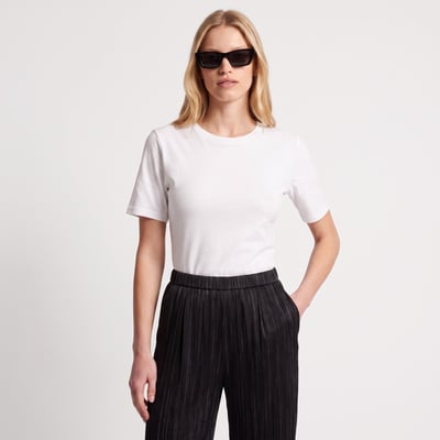 T-shirt col rond et manches courtes en coton MIRENA ARTLOVE