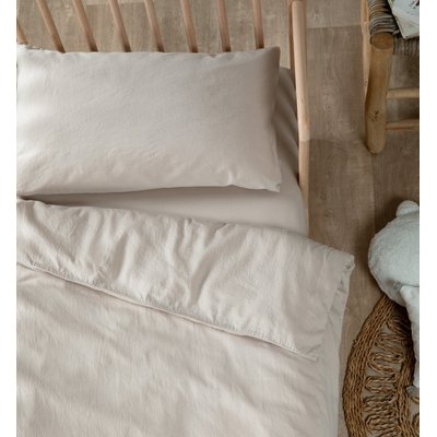 Housse de Couette bébé SATIN DE COTON BIO LAVÉ KADOLIS
