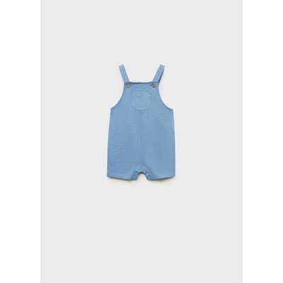 Salopette courte coton MANGO BABY