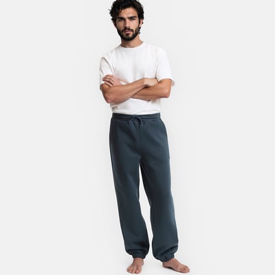 Pantalon de pyjama esprit jogging en coton LA REDOUTE COLLECTIONS