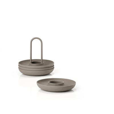 Set De 4 Coquetiers Mikasa Chalk - Porcelaine Blanche 5cm