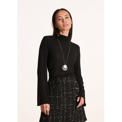 T-shirt ajusté col boule manches longues LA FEE MARABOUTEE