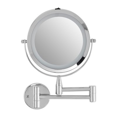 Extending LED Wall Mirror in Chrome SO'HOME