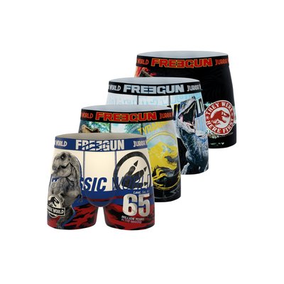Lot De 4 Boxers Jurassic World FREEGUN