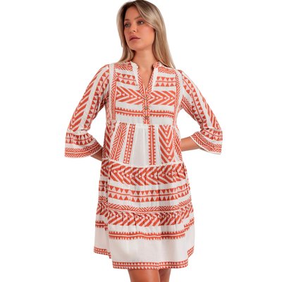 Robe estivale manches trois-quarts Sicilia ADMAS