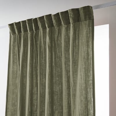 Rideau galon fronceur en 100% Gaze de Coton Terra EDEN