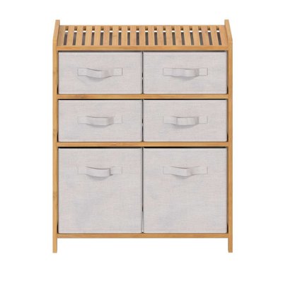 Meuble étagère double 6 paniers ATMOSPHERA