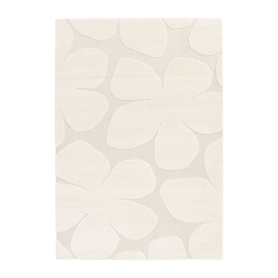 Tapis intérieur motif fleures crème BETTY SWEEEK