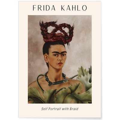 Affiche Frida Kahlo « Self Portrait with Braid » L'AFFICHERIE