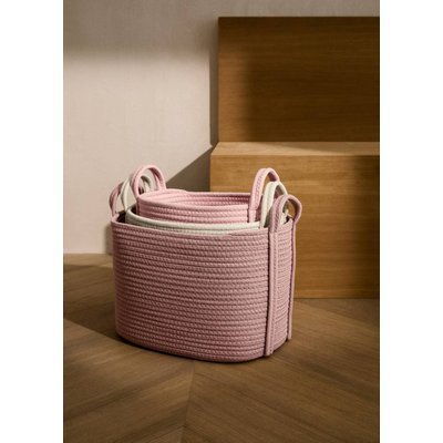 Grand panier enfant en coton avec anses MANGO HOME