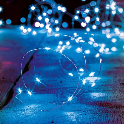 Guirlande lumineuse intérieur 2m blanc chaud 20 LED à piles FEERIC LIGHTS & CHRISTMAS