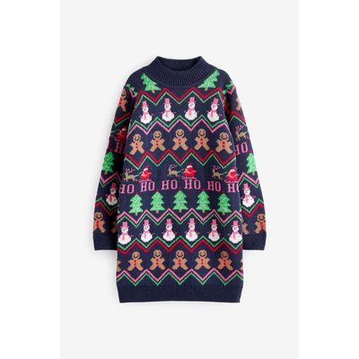 Robe pull motif bonhomme en pain d'épices NEXT