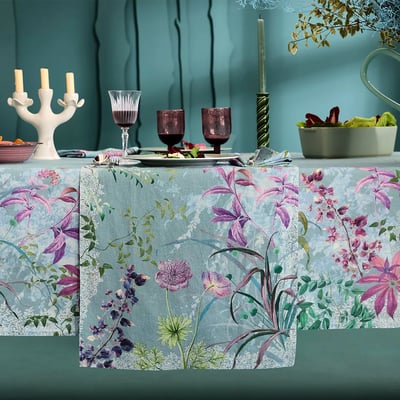Chemin de table lin & coton lavé OMBRES BOISEES GARNIER THIEBAUT