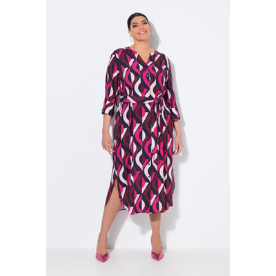 Robe maxi, col tunisien et manches 3/4 ULLA POPKEN