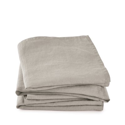 Set van 4 servetten van gewassen linnen Victorine LA REDOUTE INTERIEURS
