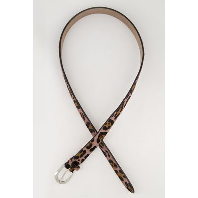 Ceinture en cuir, motif léopard ULLA POPKEN