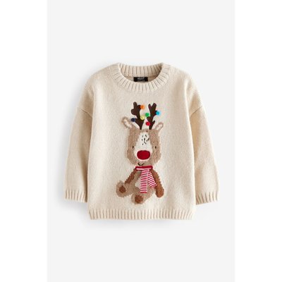 Pull ras du cou à motif noël NEXT