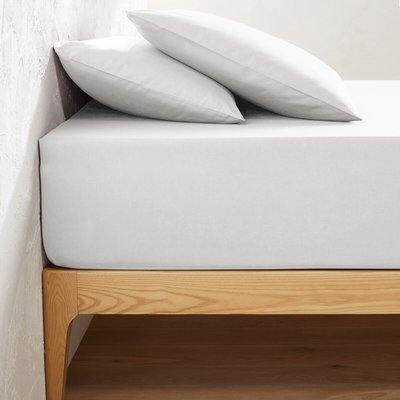 Drap housse uni polycoton, bonnet 32 cm, Scenario LA REDOUTE INTERIEURS