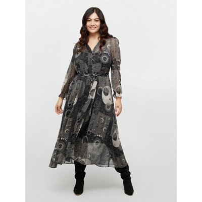 Robe longue avec impression constellations FIORELLA RUBINO