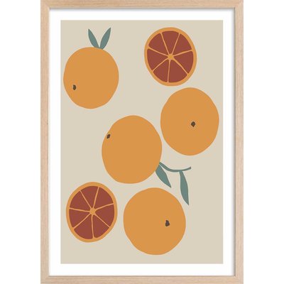 Affiche  orange fraiche HEXOA