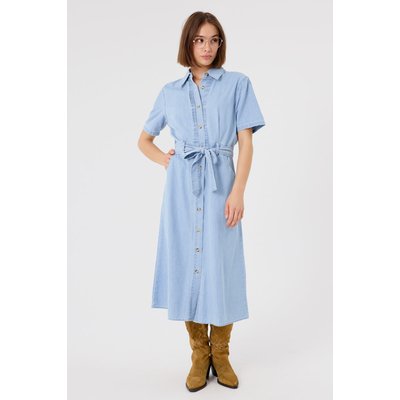 Robe-chemise moderne avec coupe ajustée et ceinture FLEURINE ARTLOVE