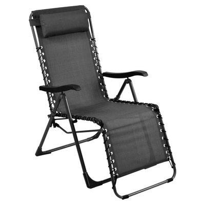 Fauteuil de jardin relax Néo Graphite et gris PROLOISIRS