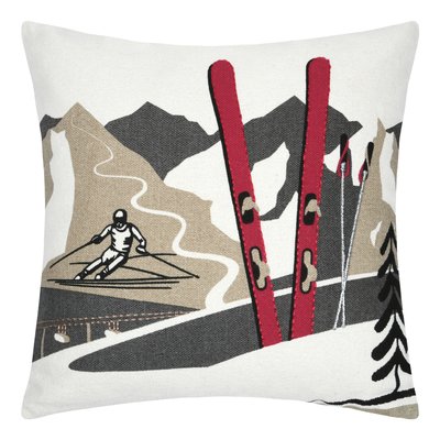 Coussin déco esprit montagne ski LOVELY CASA