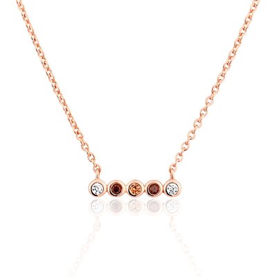 Collier en argent 925 et oxyde de zirconium ROSELINE