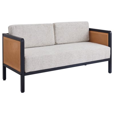 Canapé en cannage et tissu, OREBRO NORDLYS