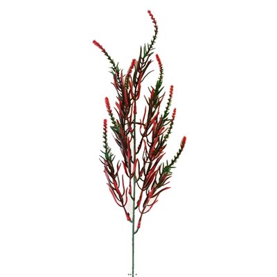 Branche de feuillage artificiel Vert Rouge ARTIFICIELLES