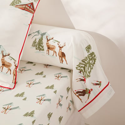 Funda de almohada de percal de algodón, Alpes LA REDOUTE INTERIEURS