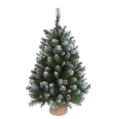 Sapin de Noël artificiel dans un sac en jute EMPRESS TRIUMPH TREE