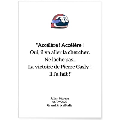 Affiche 'Accélère, accélère !' L'AFFICHERIE