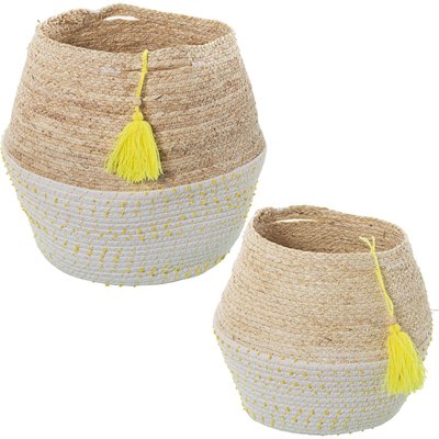 Panier en osier tressé (lot de 2) RECOLLECTION