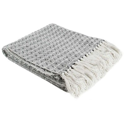 Plaid ethnique 100% coton pointillé 120 x 150 cm CMP
