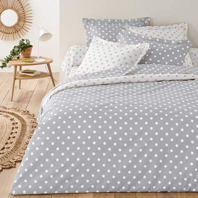 Housse de couette pur coton imprimé pois, Clarisse LA REDOUTE INTERIEURS