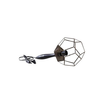 Lampe baladeuse en laiton et bois foncé AUBRY GASPARD