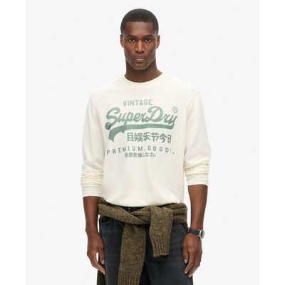 Haut classique à manches longues et motif SUPERDRY