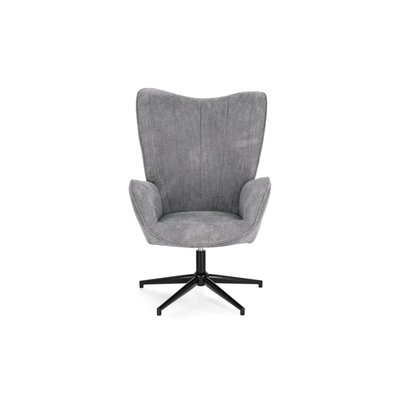 Fauteuil de salon pivotant en tissu à accoudoirs dossier haut - IGOR HELLIN, DEPUIS 1862