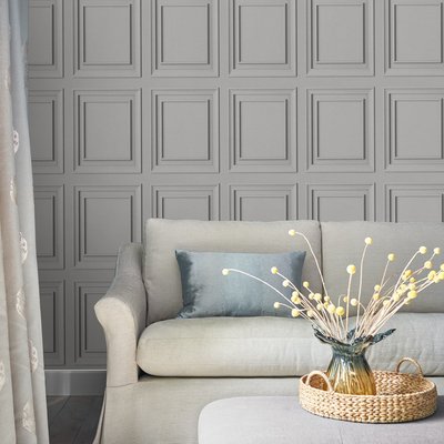 Papier peint Lambrissage Redbrook LAURA ASHLEY