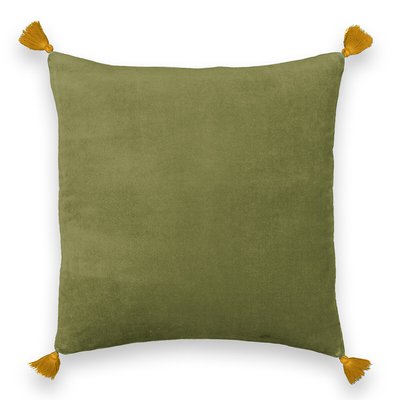 Velvet 40 x 40cm 100% Cotton Cushion Cover LA REDOUTE INTERIEURS
